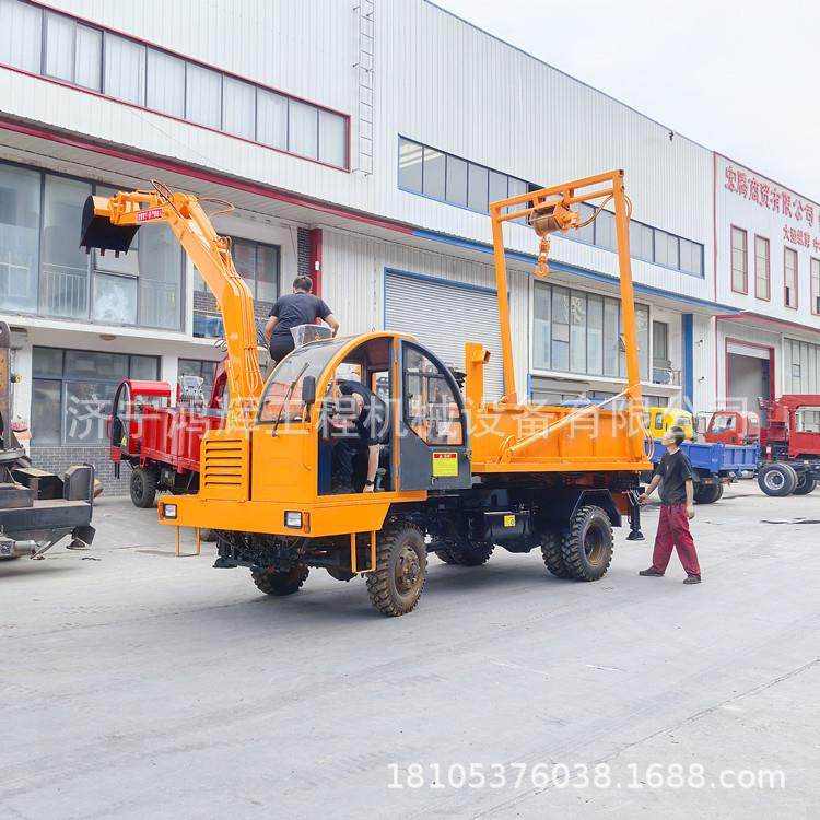 龙门吊挖一体棺下葬用车专挖墓坑吊VEL输白事四驱车农村多功能运