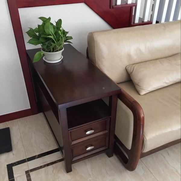 美式沙发边几角几客厅实木小侧茶几简边柜储物柜边桌床头柜小TS-2