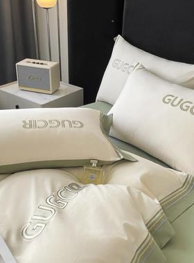 高档A76206类磨100支纯棉毛四件套全棉加厚床季单四件套冬双人床