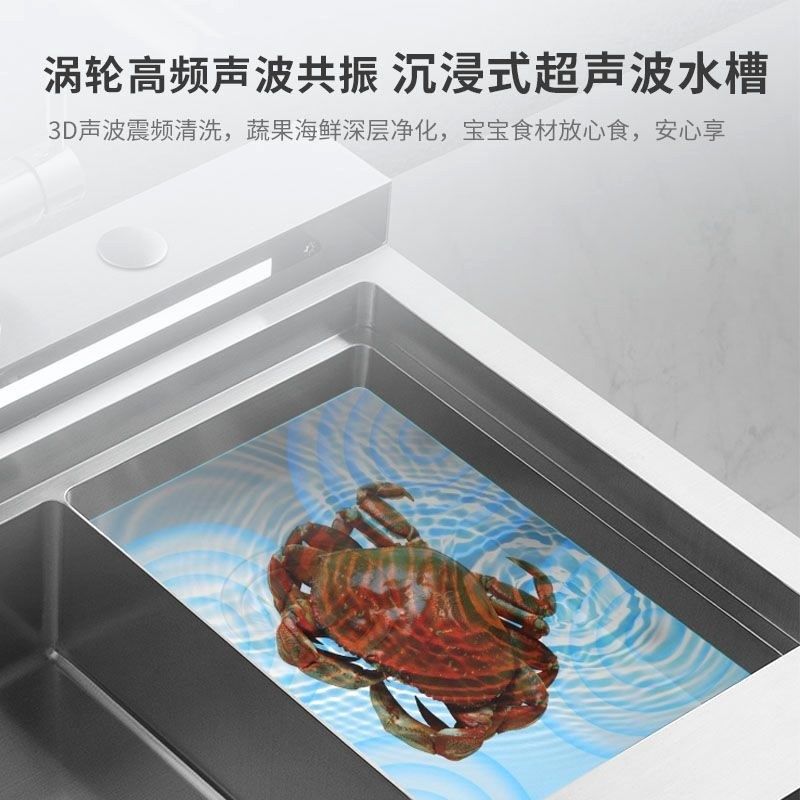 超声波清洗机洗碗机半自动家庭商用振荡器水槽超声波洗碗机超强版