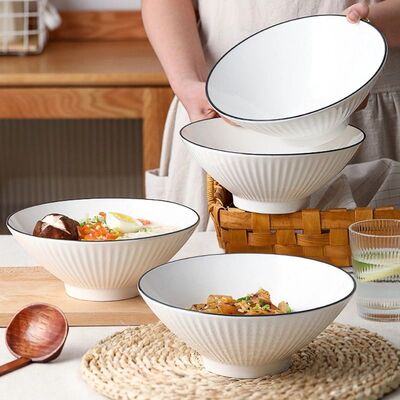 斗笠碗面碗碗家用吃陶瓷碗泡面碗专用商用汤面碗碗家用吃饭大面碗