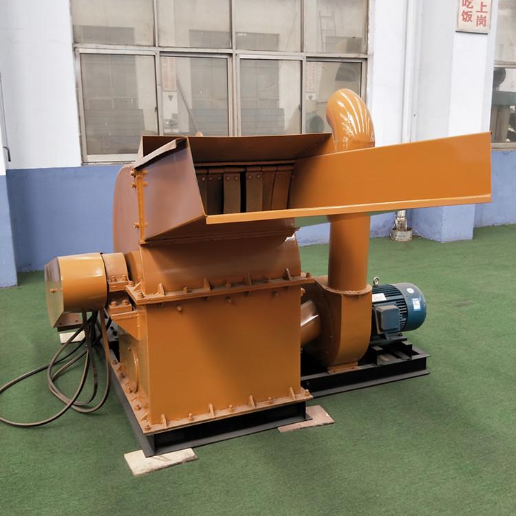 1000型木材锯末粉碎机小型木屑树枝破碎机多功能原木菇木粉碎机