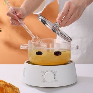 小号高硼硅玻璃汤锅煮锅可明火电陶炉加热耐高温泡面碗 可微波