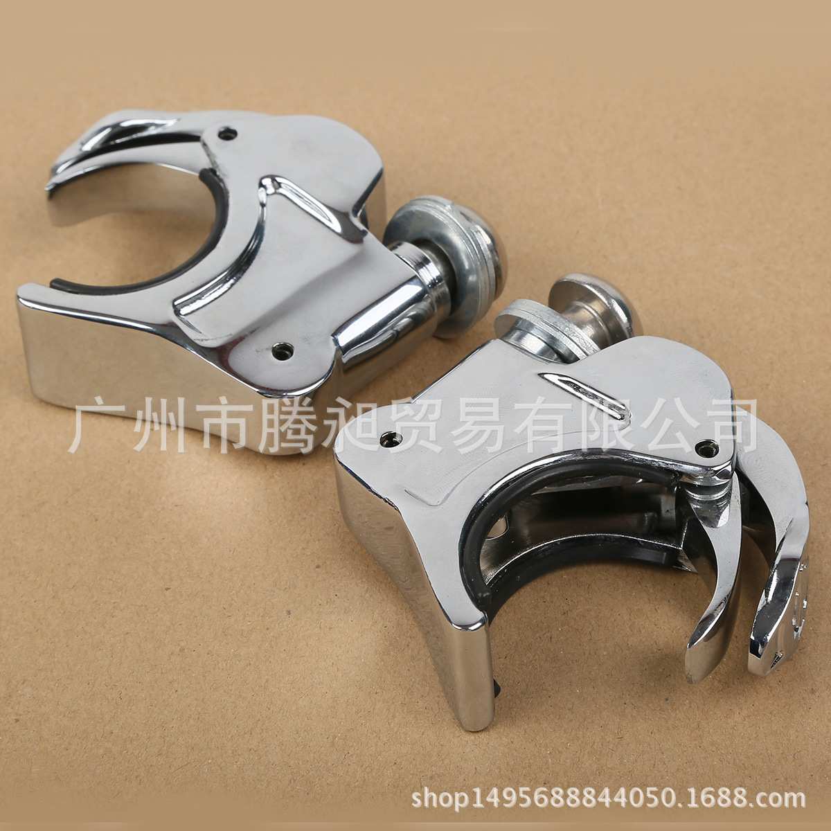 适用哈雷XL883 XL1200 X48 72前挡风快拆支架夹风挡快拆夹子39mm