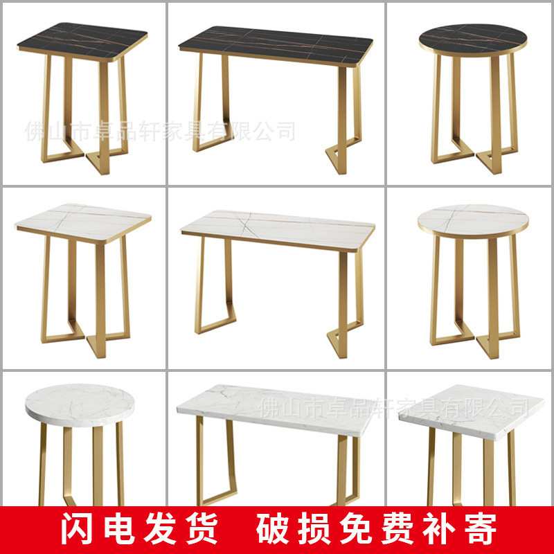 甜品奶茶店桌椅组合咖啡厅西餐厅面馆快餐方桌子小吃汉堡店小圆桌