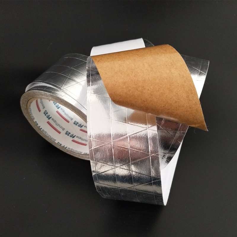 邦特AF7105A夹筋铝箔胶带自粘压敏胶加筋银色铝箔胶带