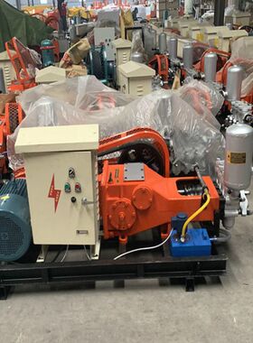 GPB柱塞注浆机GPB10变频三缸柱塞泵卧式往复单作用砂浆注浆泵
