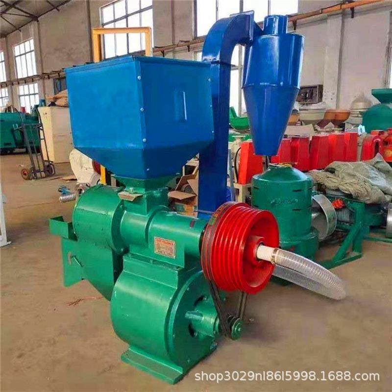 小型家用细糠碾米机新型双风道水稻碾米机谷子去皮机粮食加工设备