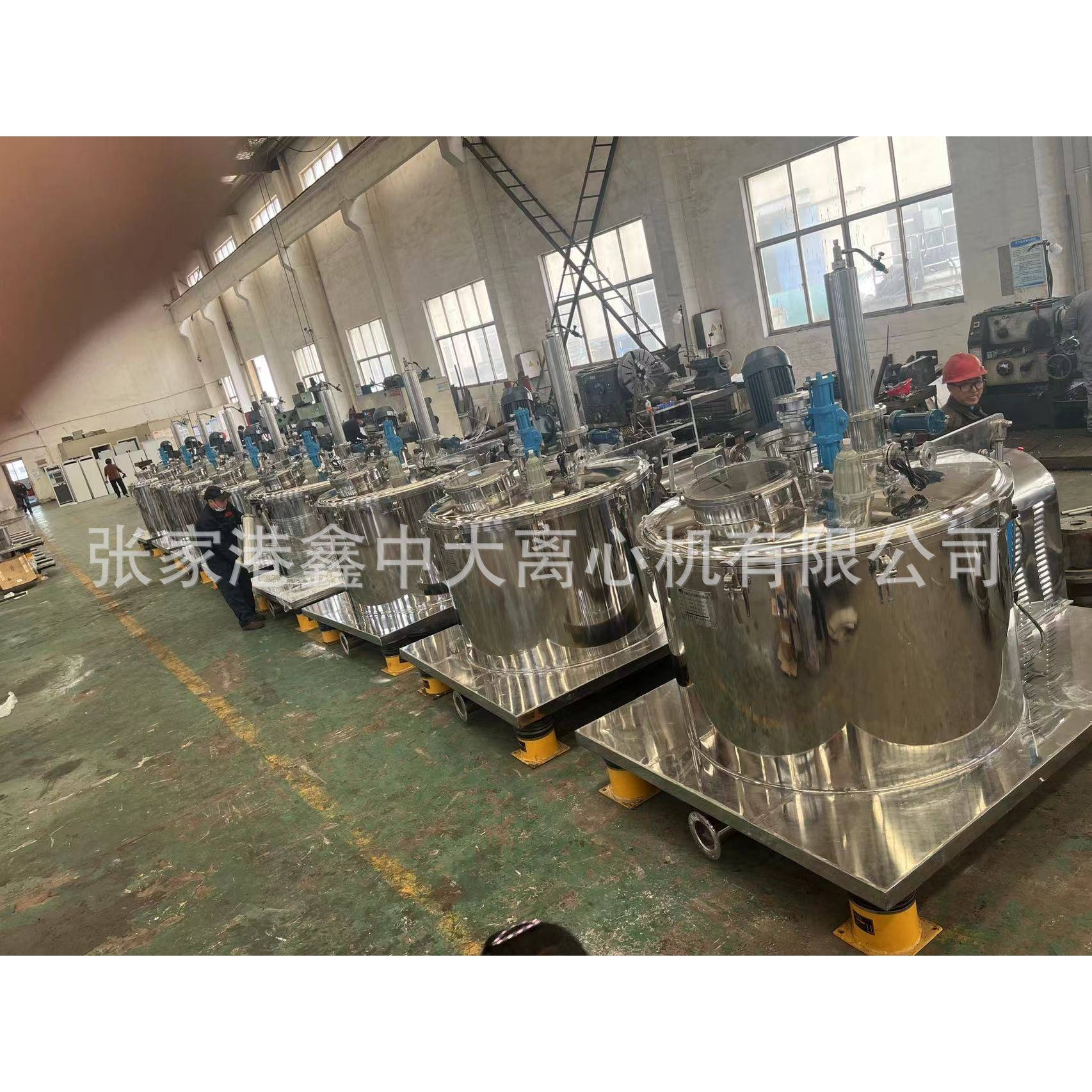 全新商用高效台式平板大翻盖离心机不锈钢全自动刮刀下卸料离心机