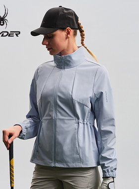 SPYDER蜘蛛春夏女50D加密全涤经弹面料梭织立领薄夹克02JM26130WW