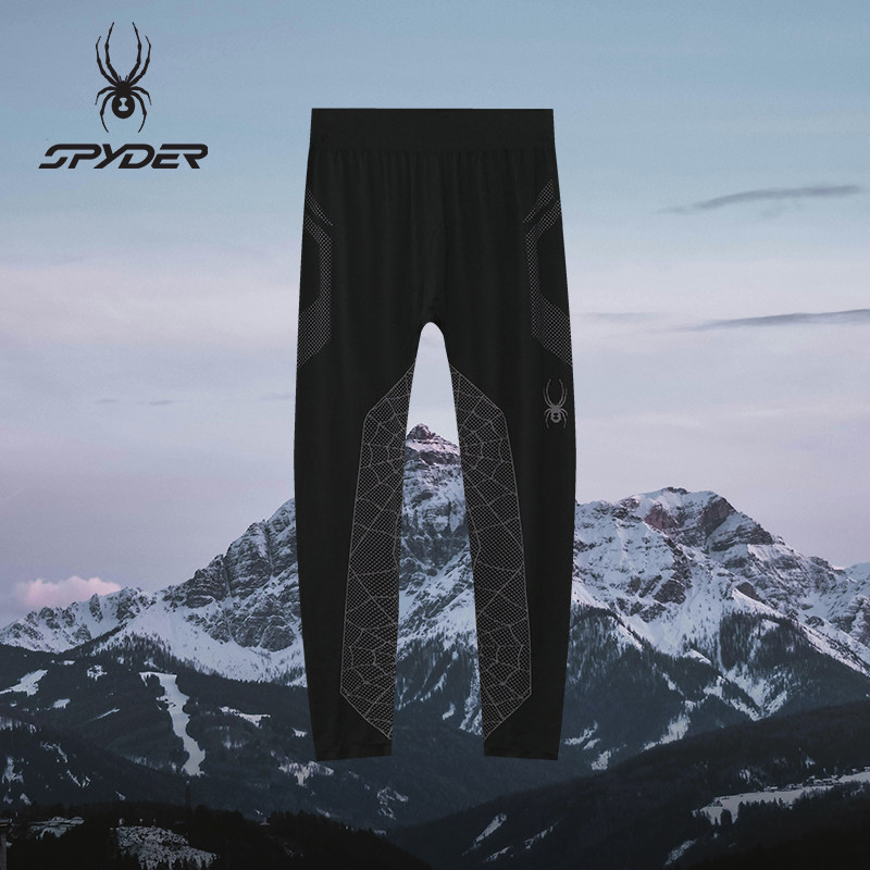 SPYDER蜘蛛秋冬男子中弹无缝针织保暖舒适紧身打底裤38A413501BLK,男装,休闲裤,淘宝优惠券,粉丝福利购,淘宝优惠卷