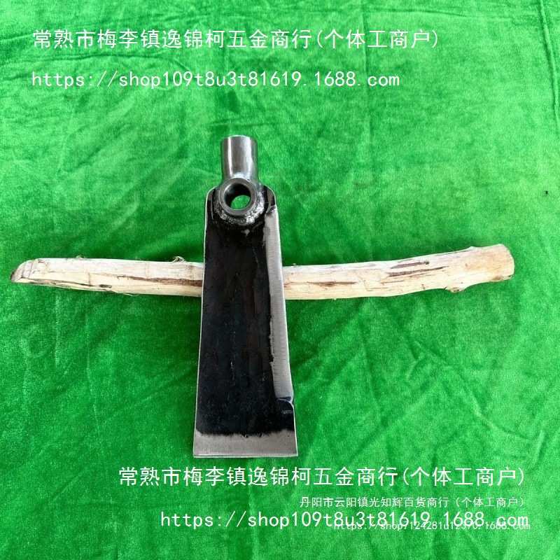 。户外锄头多功能农用工具手工锻打老式加厚多功能锄头可拆卸铲锄