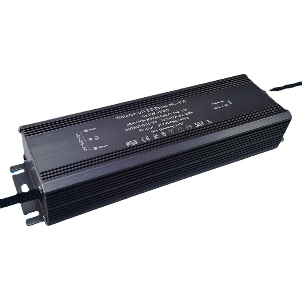 240瓦可控硅调光电源恒压24v12v大功率防水电源 无频闪调光电源