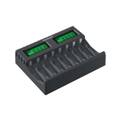 VariCore LCD-006 8槽 AA AAA 1.2V镍氢电池快充充电器带插头