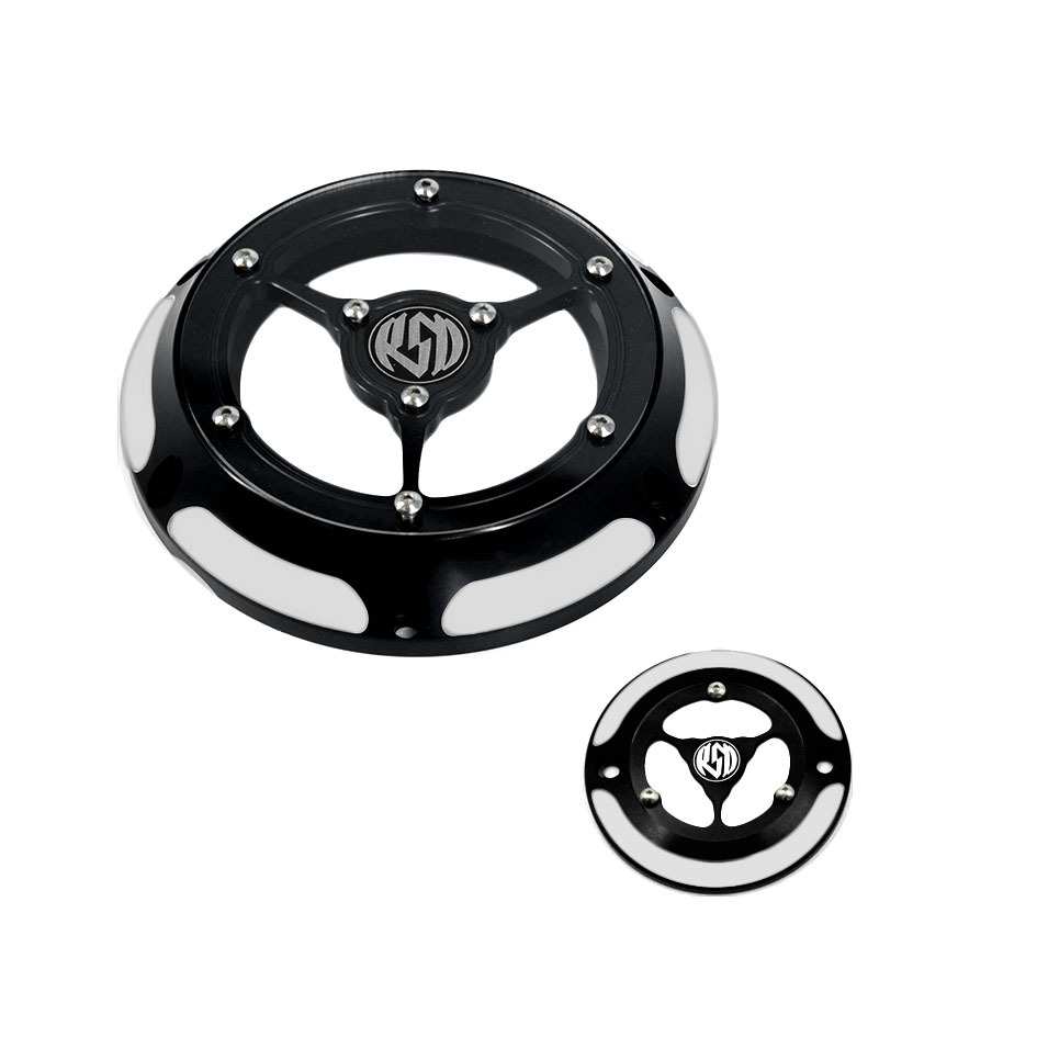 适用哈雷XL883 XL1200 X48改装通用发动机边盖透明边盖离合器边盖