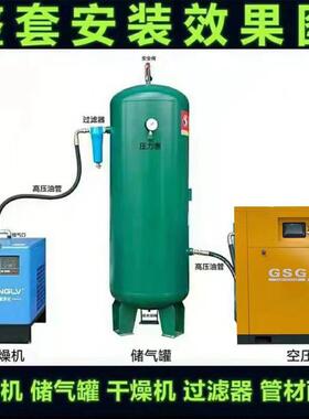 捷空压机7k.5w2kw45k各类型号w552千豹瓦全套沪松空压机一套螺杆