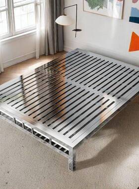 30室4不锈钢床加厚卧1米1米.2单床榻榻米卧室1.5WLW米1人.8米双人