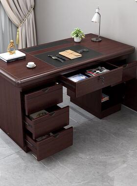 公桌台办式电脑桌办公室职员单人写带屉锁家用书桌字无品牌/台学