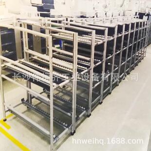 59来线图棒可定精生益管线棒物料架操作台车间流水产线精益管物料