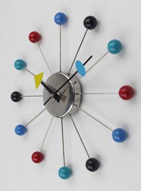 厂家意时钟现创代欧时式墙壁钟高T8300档木球木质挂尚钟表