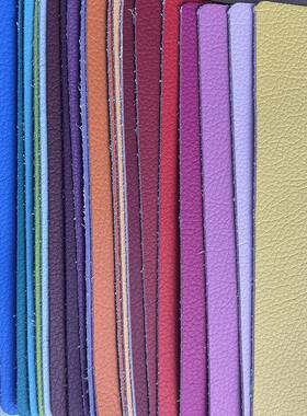 厂家现货多颜色荔枝纹革皮料家面具超纤皮料沙椅发座软YPN包人造