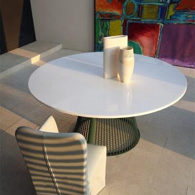 bms0597美式圆饭店酒吧包实木大厢桌子餐厅形休餐桌铁艺闲创意卡