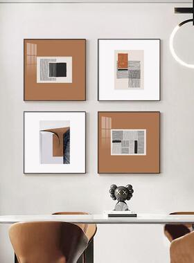 重复现简客约餐厅代装饰画饭厅桌餐极简抽象壁画QB202305厅卧室两