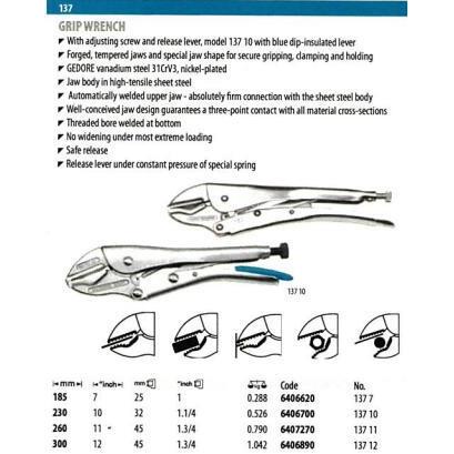 Ged6ore吉多瑞大力钳3171140BOI7270现货