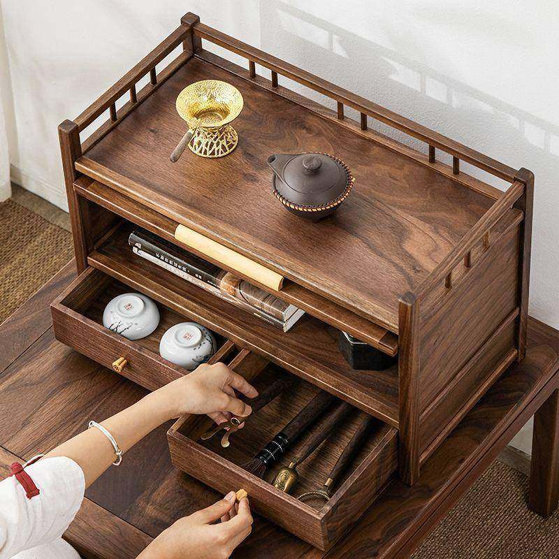 柜茶屉胡桃木茶壶置物架具型面收纳新中桌式摆件实木桌博IRP古架,餐饮具,茶道/香炉,淘宝优惠券,粉丝福利购,淘宝优惠卷