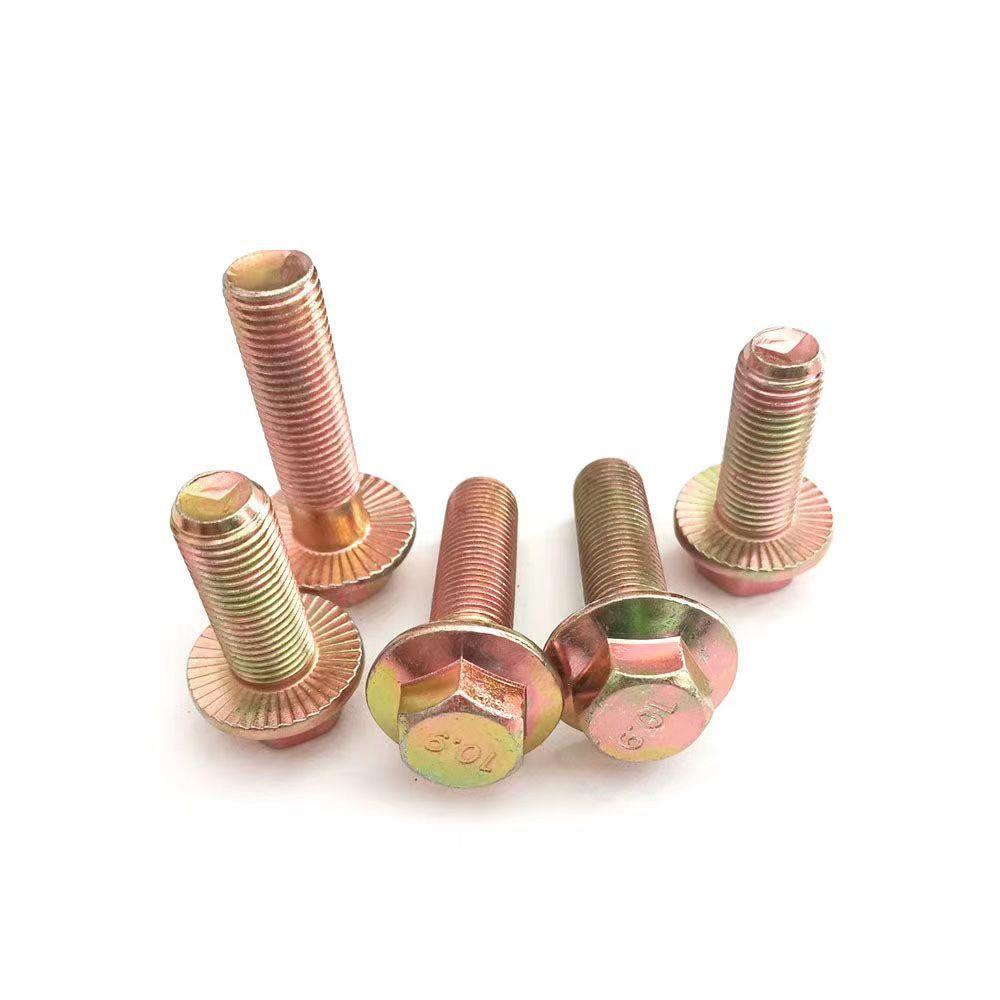 六角法兰面螺栓M4兰~M290优惠法螺丝8.8级带垫螺钉CTL日10.级1标2