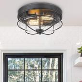 BK2029吸顶灯复古乡室村工业式 2025款 新美式 风铁艺嵌入卧天花板灯