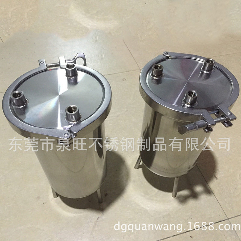 1L卡箍式压力桶厂家直供不锈钢压力桶料桶胶水桶酒精桶非标 304