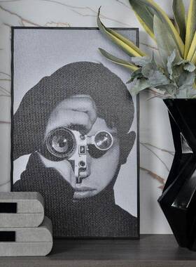 现柜代柜极简样板房书房书柜tb-68025桌客厅酒餐边柜收纳饰软装品