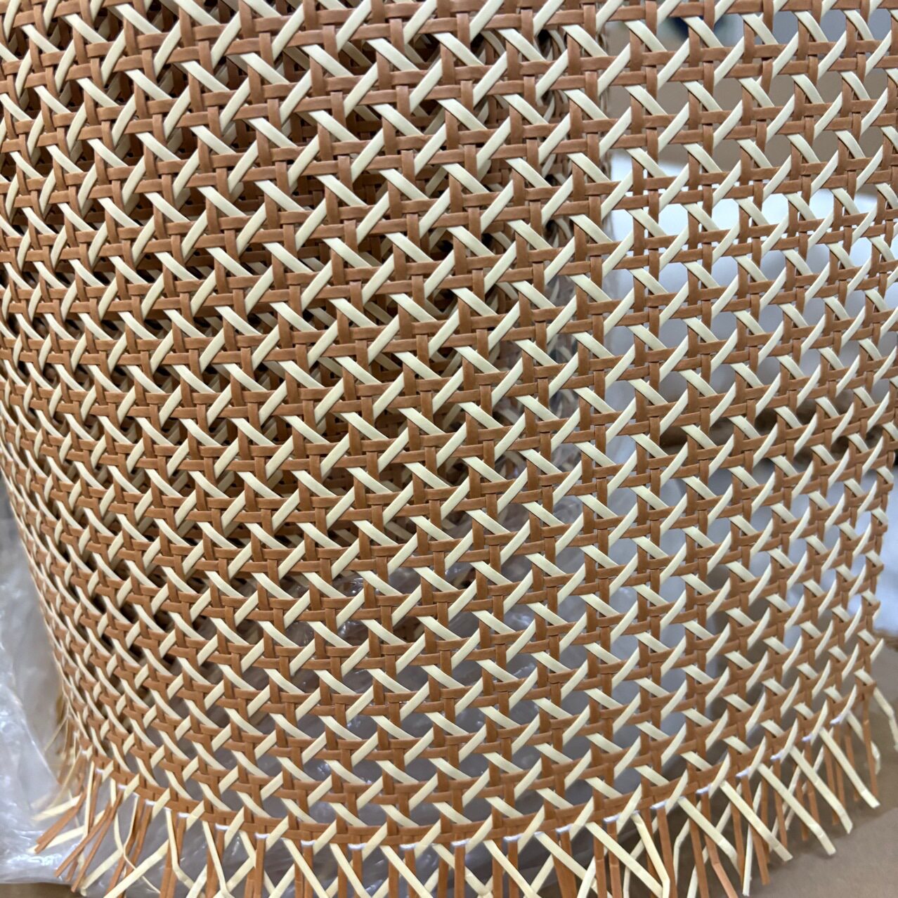 纸藤编织材料有芯纸眼笪八角孔工程装饰家具用六角沙发靠背柜门