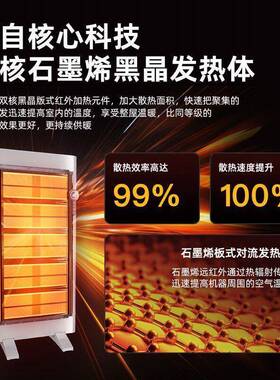 202屋5新全款取暖器家用石墨烯电暖大面积速热器省电HXF暖气片暖