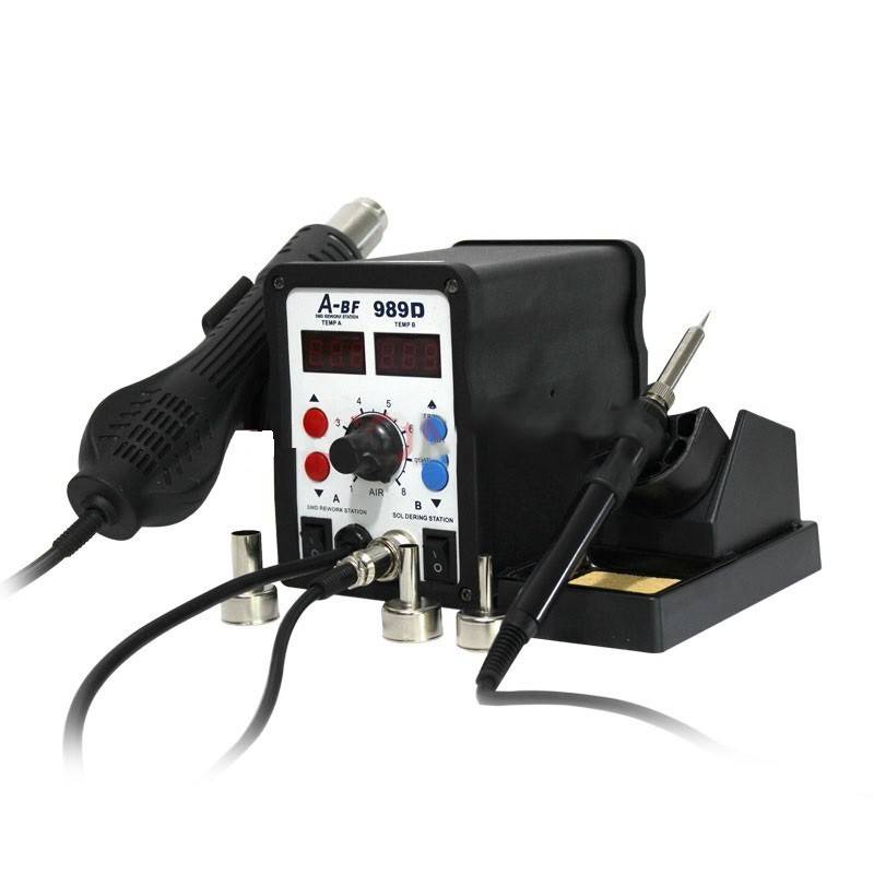 A-BF/不凡ABF-989D智能双数显二合一热风拆焊台无铅电烙铁700W