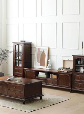 美式酒柜家具门靠现32937代简小约餐边柜实木单柜欧式柜客厅墙轻