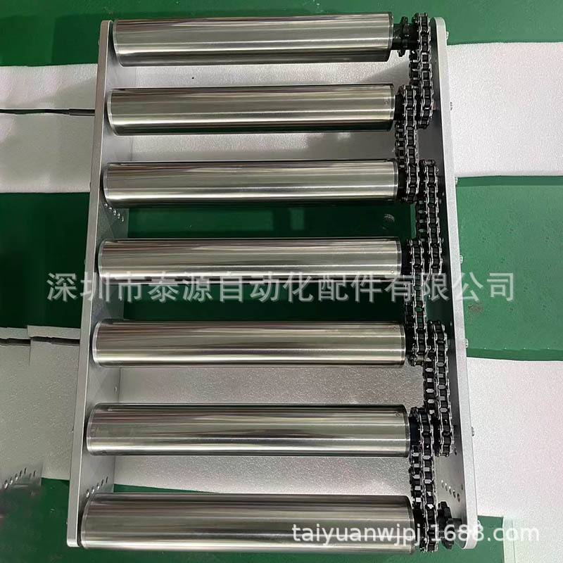 不锈钢耐高温仓储流水线装卸无动力滚筒输送机环形转弯传送机
