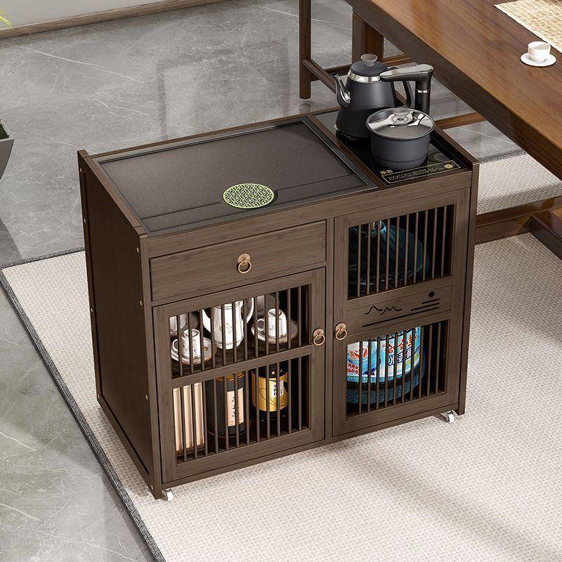 移新时尚动茶台茶桌das44677家用款带轮茶烧几小桌水客厅储物茶桌