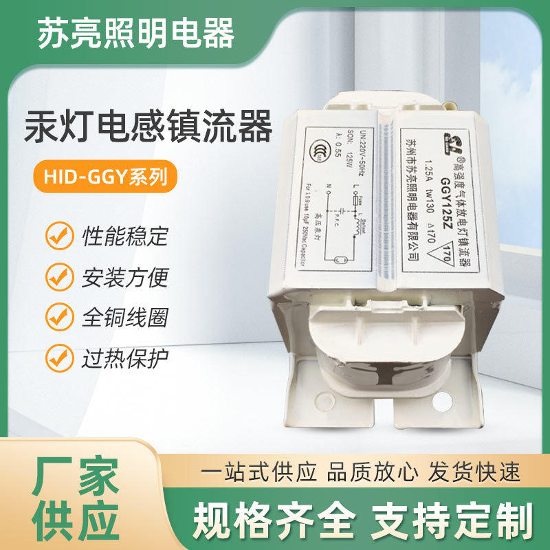 高压汞灯镇流器50W/80W/125W/250W/400W/700W/1000W电感式镇流器