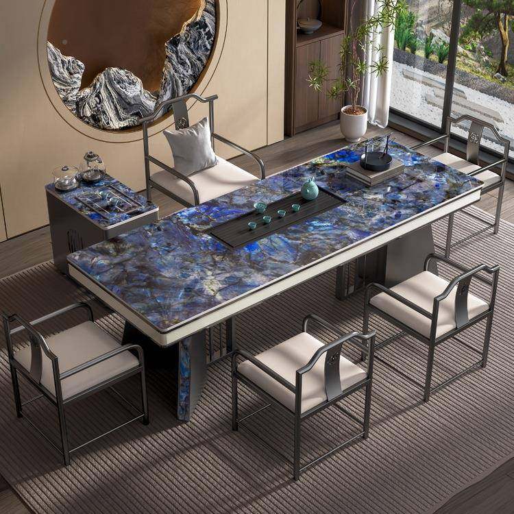 轻奢五岩板茶桌椅体合一桌椅感办公室烧水壶AAD一全组自动泡茶台,商业/办公家具,茶台/茶桌,淘宝优惠券,粉丝福利购,淘宝优惠卷