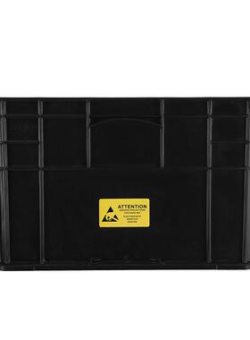 黑色优加厚防静电周箱物流箱WSO胶转框塑料箱质耐磨环保周转箱