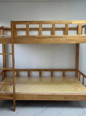 实木上下铺双层床宿舍双人床学两高生低铺床层床79357子母松木上