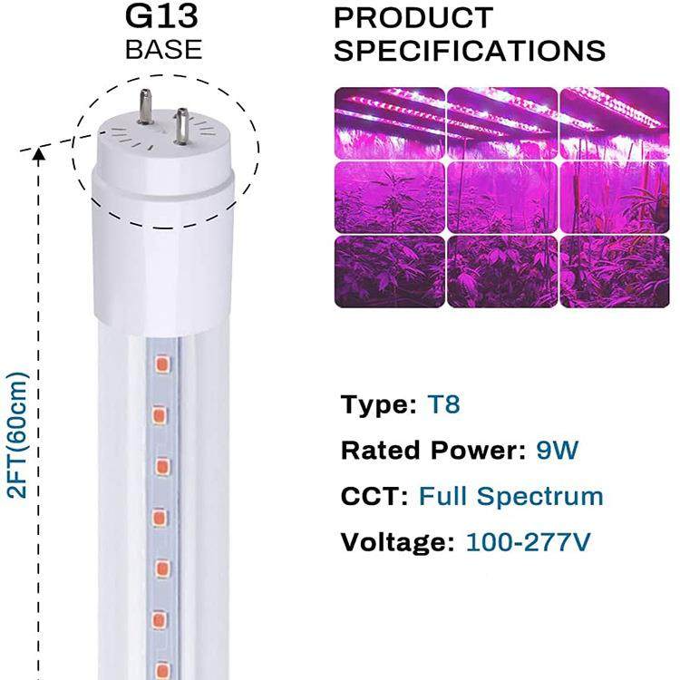 LED植物灯管光全谱蔬菜大棚室多肉XGM植物生长补内光灯体化一T8灯,家装灯饰光源,植物生长灯,淘宝优惠券,粉丝福利购,淘宝优惠卷