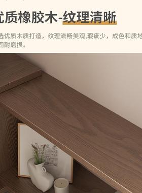 书架实木1转角靠墙客厅可伸缩室柜收纳学生书梯卧形落地85148置物