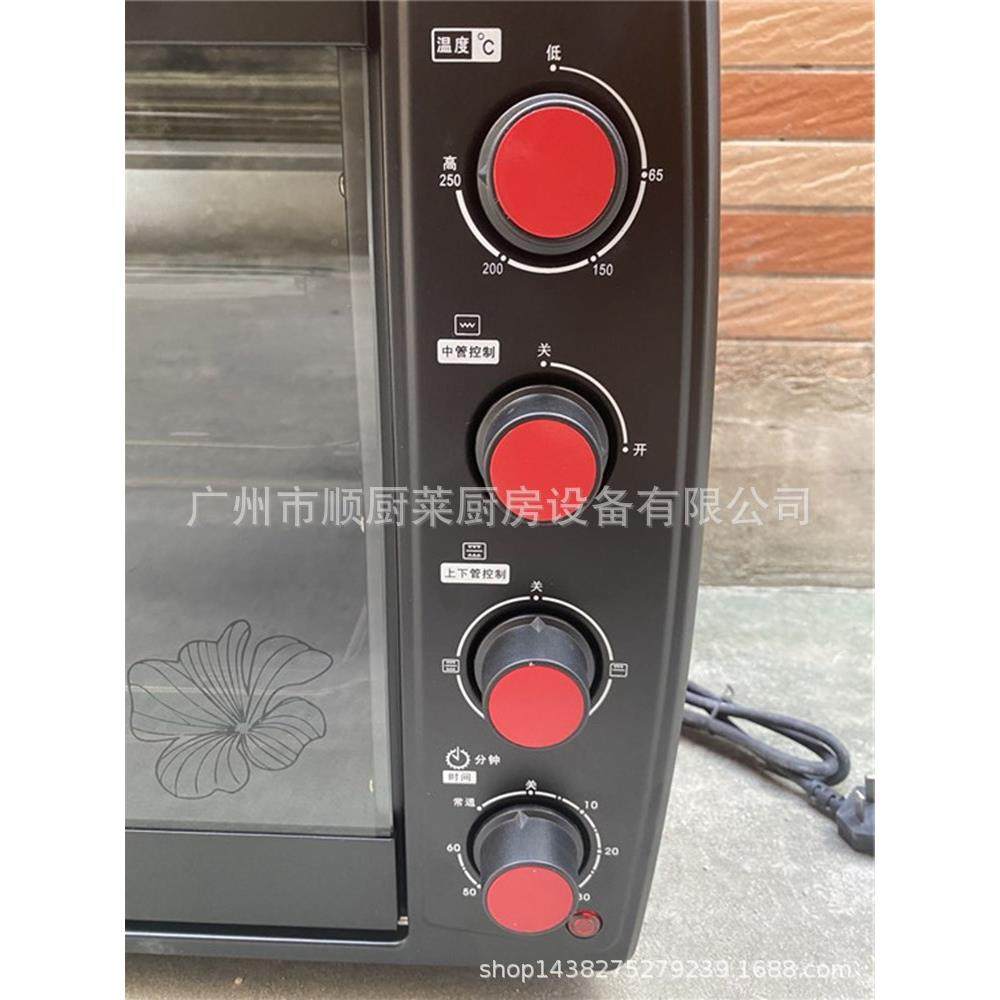 商用能红色电烤箱70无品牌/L烘焙烤箱50L多功三层箱烤糕炉焗炉烤