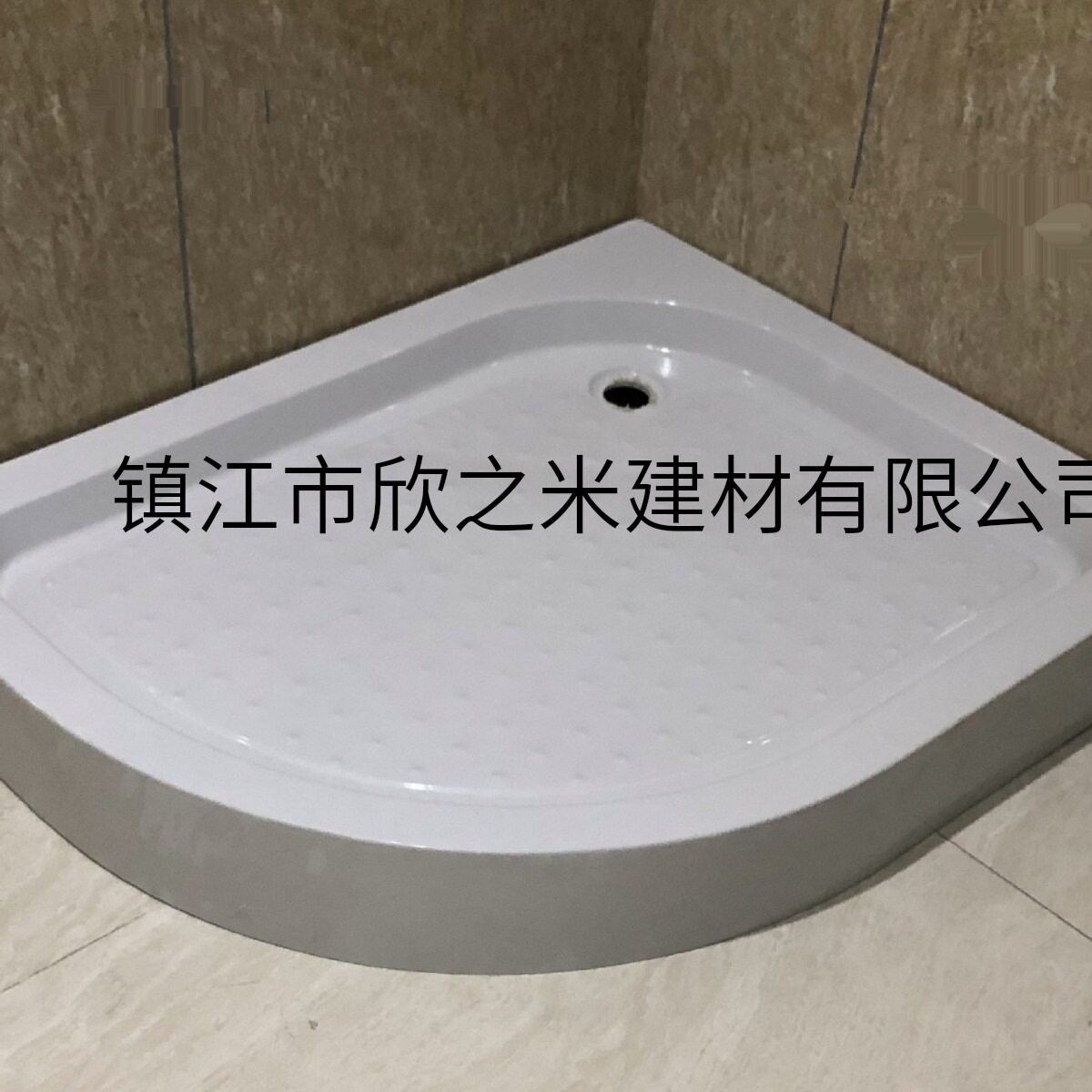 简易弧扇形淋浴房底盆防水挡水