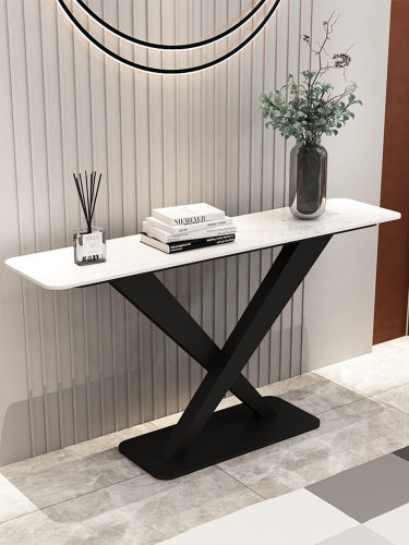 新款轻奢入户门玄关台岩板超窄玄关桌玄关柜靠墙家用客厅端景台