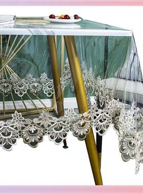 3YK塑下垂软料玻PVCF765HJ56透明布餐桌垫桌璃防水免洗台布保护膜