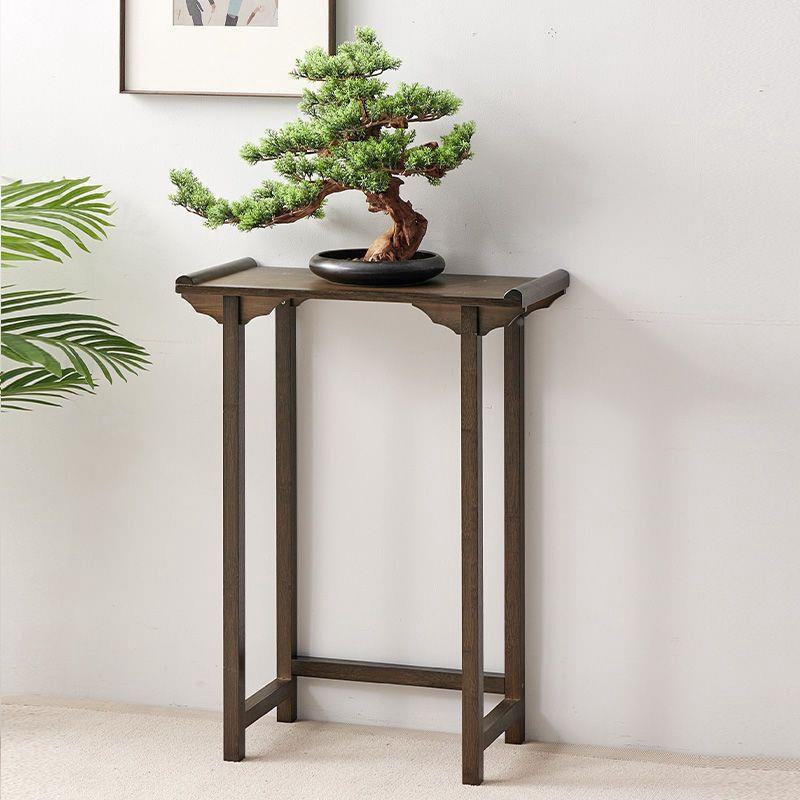 玄关柜实木新中玄式关桌桌简约靠无品牌/墙门厅柜进条供案窄款门